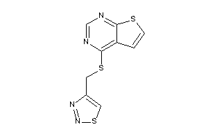 4-(thiadiazol-4-ylmethylthio)thieno[2,3-d]pyrimidine