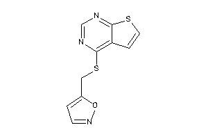 5-[(thieno[2,3-d]pyrimidin-4-ylthio)methyl]isoxazole