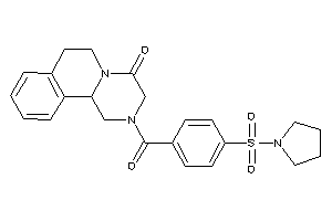 Image of 2-(4-pyrrolidinosulfonylbenzoyl)-3,6,7,11b-tetrahydro-1H-pyrazino[2,1-a]isoquinolin-4-one