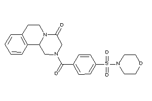 Image of 2-(4-morpholinosulfonylbenzoyl)-3,6,7,11b-tetrahydro-1H-pyrazino[2,1-a]isoquinolin-4-one