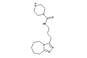 Image of N-[3-(6,7,8,9-tetrahydro-5H-[1,2,4]triazolo[4,3-a]azepin-3-yl)propyl]piperazine-1-carboxamide