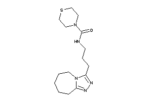 N-[3-(6,7,8,9-tetrahydro-5H-[1,2,4]triazolo[4,3-a]azepin-3-yl)propyl]thiomorpholine-4-carboxamide