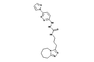 1-[(6-pyrazol-1-ylpyridazin-3-yl)amino]-3-[3-(6,7,8,9-tetrahydro-5H-[1,2,4]triazolo[4,3-a]azepin-3-yl)propyl]urea