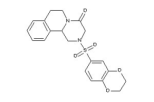 Image of 2-(2,3-dihydro-1,4-benzodioxin-6-ylsulfonyl)-3,6,7,11b-tetrahydro-1H-pyrazino[2,1-a]isoquinolin-4-one