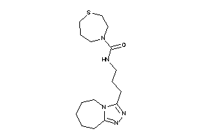 N-[3-(6,7,8,9-tetrahydro-5H-[1,2,4]triazolo[4,3-a]azepin-3-yl)propyl]-1,4-thiazepane-4-carboxamide