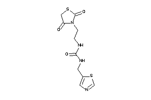 Image of 1-[2-(2,4-diketothiazolidin-3-yl)ethyl]-3-(thiazol-5-ylmethyl)urea