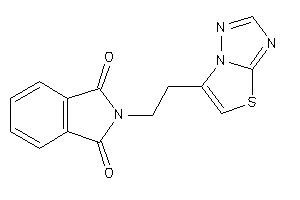 2-(2-thiazolo[2,3-e][1,2,4]triazol-6-ylethyl)isoindoline-1,3-quinone