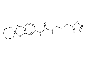 1-[3-(1,2,4-oxadiazol-5-yl)propyl]-3-spiro[1,3-benzodioxole-2,1'-cyclohexane]-5-yl-urea