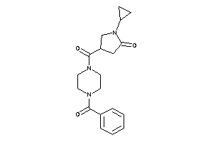 Image of 4-(4-benzoylpiperazine-1-carbonyl)-1-cyclopropyl-2-pyrrolidone
