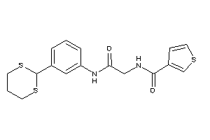 N-[2-[3-(1,3-dithian-2-yl)anilino]-2-keto-ethyl]thiophene-3-carboxamide