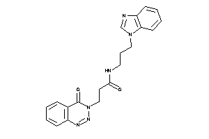 N-[3-(benzimidazol-1-yl)propyl]-3-(4-keto-1,2,3-benzotriazin-3-yl)propionamide