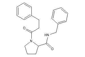 Image of N-benzyl-1-hydrocinnamoyl-pyrrolidine-2-carboxamide