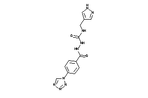 1-(1H-pyrazol-4-ylmethyl)-3-[[4-(tetrazol-1-yl)benzoyl]amino]urea