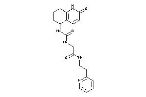 Image of 2-[(2-keto-5,6,7,8-tetrahydro-1H-quinolin-5-yl)carbamoylamino]-N-[2-(2-pyridyl)ethyl]acetamide