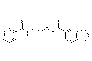 2-benzamidoacetic Acid (2-indan-5-yl-2-keto-ethyl) Ester