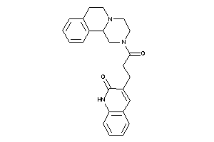 3-[3-(1,3,4,6,7,11b-hexahydropyrazino[2,1-a]isoquinolin-2-yl)-3-keto-propyl]carbostyril