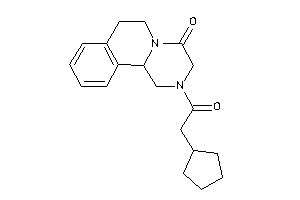 2-(2-cyclopentylacetyl)-3,6,7,11b-tetrahydro-1H-pyrazino[2,1-a]isoquinolin-4-one