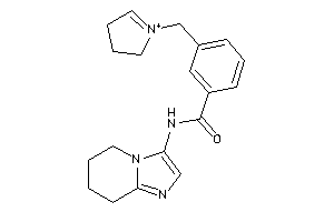 Image of 3-(1-pyrrolin-1-ium-1-ylmethyl)-N-(5,6,7,8-tetrahydroimidazo[1,2-a]pyridin-3-yl)benzamide