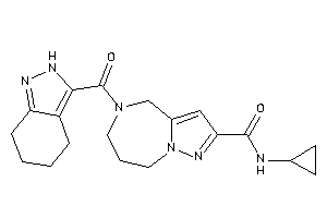 N-cyclopropyl-5-(4,5,6,7-tetrahydro-2H-indazole-3-carbonyl)-4,6,7,8-tetrahydropyrazolo[1,5-a][1,4]diazepine-2-carboxamide