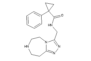 Image of 1-phenyl-N-(6,7,8,9-tetrahydro-5H-[1,2,4]triazolo[3,4-g][1,4]diazepin-3-ylmethyl)cyclopropanecarboxamide