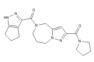 Pyrrolidino-[5-(1,4,5,6-tetrahydrocyclopenta[c]pyrazole-3-carbonyl)-4,6,7,8-tetrahydropyrazolo[1,5-a][1,4]diazepin-2-yl]methanone