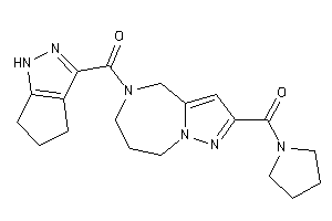 Image of Pyrrolidino-[5-(1,4,5,6-tetrahydrocyclopenta[c]pyrazole-3-carbonyl)-4,6,7,8-tetrahydropyrazolo[1,5-a][1,4]diazepin-2-yl]methanone