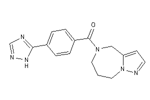 Image of 4,6,7,8-tetrahydropyrazolo[1,5-a][1,4]diazepin-5-yl-[4-(1H-1,2,4-triazol-5-yl)phenyl]methanone