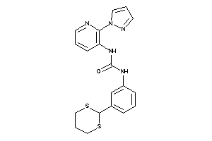 1-[3-(1,3-dithian-2-yl)phenyl]-3-(2-pyrazol-1-yl-3-pyridyl)urea