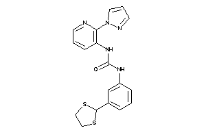 Image of 1-[3-(1,3-dithiolan-2-yl)phenyl]-3-(2-pyrazol-1-yl-3-pyridyl)urea