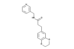 3-(2,3-dihydro-1,4-benzodioxin-6-yl)-N-(3-pyridylmethyl)propionamide