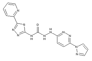 1-[(6-pyrazol-1-ylpyridazin-3-yl)amino]-3-[5-(2-pyridyl)-1,3,4-thiadiazol-2-yl]urea