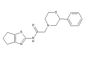 N-(5,6-dihydro-4H-cyclopenta[d]thiazol-2-yl)-2-(2-phenylmorpholino)acetamide