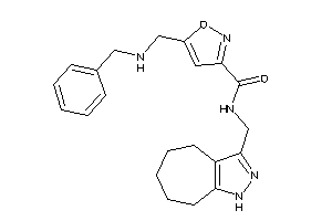 Image of 5-[(benzylamino)methyl]-N-(1,4,5,6,7,8-hexahydrocyclohepta[c]pyrazol-3-ylmethyl)isoxazole-3-carboxamide