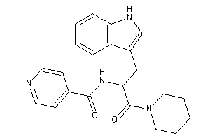 N-[1-(1H-indol-3-ylmethyl)-2-keto-2-piperidino-ethyl]isonicotinamide