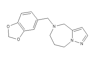 Image of 5-piperonyl-4,6,7,8-tetrahydropyrazolo[1,5-a][1,4]diazepine