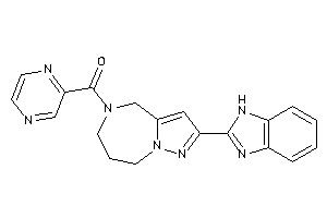 [2-(1H-benzimidazol-2-yl)-4,6,7,8-tetrahydropyrazolo[1,5-a][1,4]diazepin-5-yl]-pyrazin-2-yl-methanone
