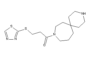 Image of 1-(3,10-diazaspiro[5.6]dodecan-10-yl)-3-(1,3,4-thiadiazol-2-ylthio)propan-1-one