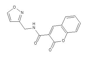 Image of N-(isoxazol-3-ylmethyl)-2-keto-chromene-3-carboxamide