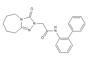 2-(3-keto-6,7,8,9-tetrahydro-5H-[1,2,4]triazolo[4,3-a]azepin-2-yl)-N-(2-phenylphenyl)acetamide