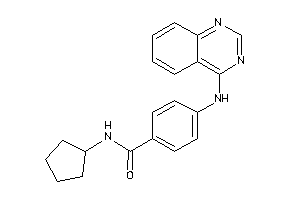 N-cyclopentyl-4-(quinazolin-4-ylamino)benzamide