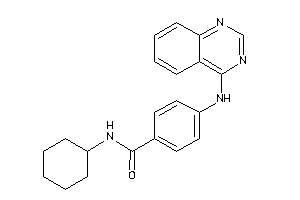 N-cyclohexyl-4-(quinazolin-4-ylamino)benzamide