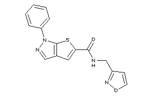 N-(isoxazol-3-ylmethyl)-1-phenyl-thieno[2,3-c]pyrazole-5-carboxamide