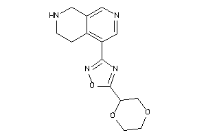5-(1,4-dioxan-2-yl)-3-(5,6,7,8-tetrahydro-2,7-naphthyridin-4-yl)-1,2,4-oxadiazole
