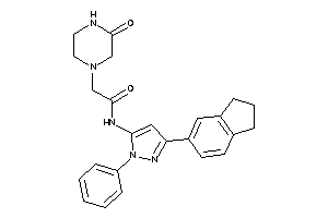 N-(5-indan-5-yl-2-phenyl-pyrazol-3-yl)-2-(3-ketopiperazino)acetamide