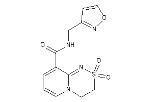 Image of N-(isoxazol-3-ylmethyl)-2,2-diketo-3,4-dihydropyrido[2,1-c][1,2,4]thiadiazine-9-carboxamide