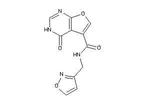 Image of N-(isoxazol-3-ylmethyl)-4-keto-3H-furo[2,3-d]pyrimidine-5-carboxamide