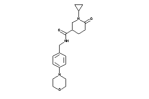 1-cyclopropyl-6-keto-N-(4-morpholinobenzyl)nipecotamide