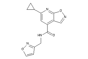 6-cyclopropyl-N-(isoxazol-3-ylmethyl)isoxazolo[5,4-b]pyridine-4-carboxamide