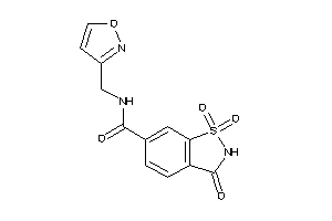 N-(isoxazol-3-ylmethyl)-1,1,3-triketo-1,2-benzothiazole-6-carboxamide