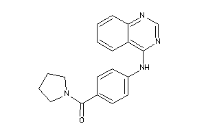 Pyrrolidino-[4-(quinazolin-4-ylamino)phenyl]methanone